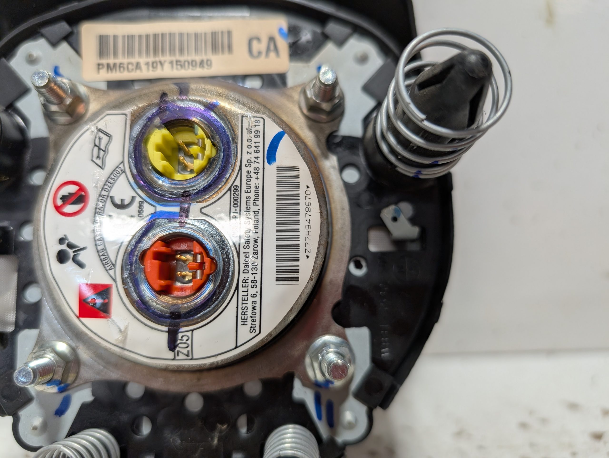 OEM 2019-2022 Nissan Altima Steering Air Bag - Image 3