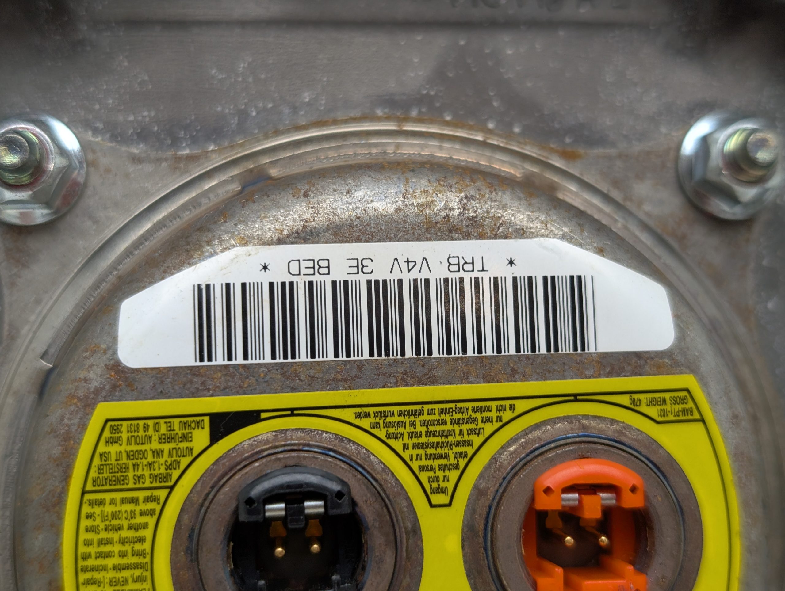 OEM 2008 Toyota Avalon Steering Wheel Air Bag - Image 3