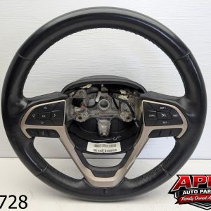 OEM 2015 Jeep Cherokee 2.4L Steering Wheel BLACK LEATHER