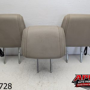 OEM 2013 Ford Explorer 2.0L 2nd Row Rear Headrest Set Of 3 Black Leather