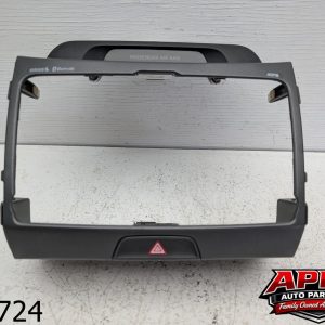 OEM 2012 Kia Sportage 2.4L Center Dash Radio Bezel Trim w/ Hazard Switch