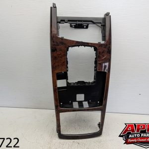 OEM 2007 Audi A6 FRONT FLOOR CONSOLE SHIFTER BEZEL WOODGRAIN w/ CONTROL PANEL