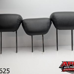 OEM 2009 Subaru Tribeca 3.6L Rear 2nd Row Head Rest Headrests Set Black Leather