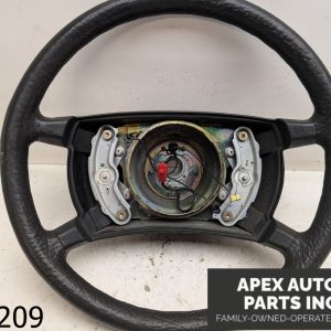 OEM 1986 Mercedes 300E 3.0L BLACK LEATHER STEERING WHEEL