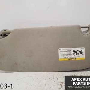 OEM 2002-2008 Dodge Ram 1500 Right Passenger Sun Visor Beige Cloth Mirror Light