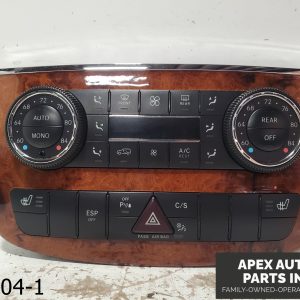 OEM 2006-2012 Mercedes R 350 3.5L  AC Heater Climate Control Switch Panel Wood