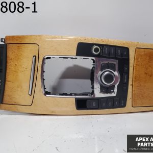 OEM 2008 Audi A6 3.1L FRONT CENTER CONSOLE WOOD GRAIN GEAR SHIFTER TRIM BEZEL