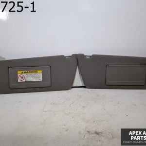 OEM 2001 Ford F150 5.4L Driver Left & Passenger Right Sun Visor Sunvisor Gray