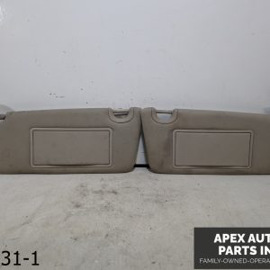 OEM 2009 Chevrolet HHR 3.6L Driver & Passenger Side SUN VISORS GRAY SUNVISORS