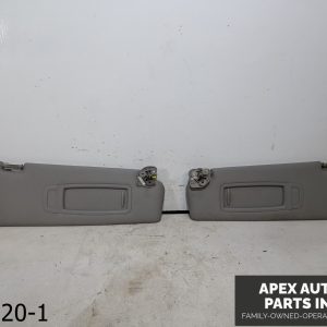 OEM 2007 BMW X5 4.8L FRONT LEFT RIGHT SUN VISOR SUNVISOR SHADE SET GRAY