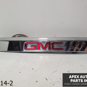 OEM 2009 GMC Acadia 3.6L Rear Trunk Gate Lid Chrome Molding Trim w Camera