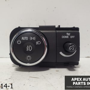 OEM 2009 GMC Acadia 3.6L Headlight Fog Interior Light Dimmer Switch Black