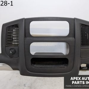 OEM 2002 Dodge RAM 1500 5.9L Center Dash Trim Radio Bezel Vents Panel GRAY