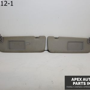 OEM 2012 Hyundai Elantra 1.8L Driver & Passenger Side Sun Visor Set Pair Gray