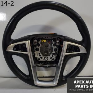 OEM 2011 GMC Terrain 2.4L Steering Wheel Leather Black Radio Cruise Control