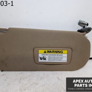 OEM 2006 Acura MDX 3.5L Sun Visor w/ Covered Lighted Mirrors Extending Panels RH