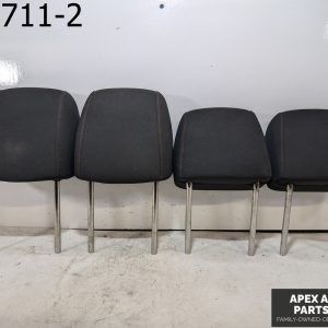 OEM 2018 Chevrolet Sonic 1.4L Seat Headrests Set Black Leather Red Stitching