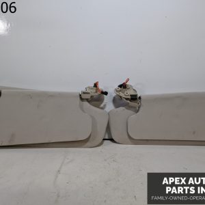 OEM 2003 Range Rover 4.4L Sun Visors Pair Driver Passenger Side  Tan Set