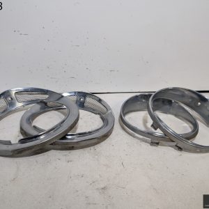 OEM 1984 Jaguar XJ6 4.2L Chrome Bezel Low High Headlight Trim 4X