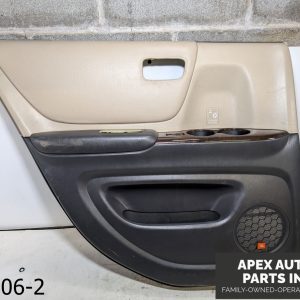 OEM 2002 Toyota Highlander 3.0L Driver LH Left Ivory Rear Door Trim Panel