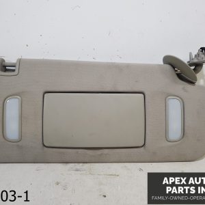 OEM 2010 GMC Acadia 3.6L Rh Passenger Side Sun Visor Sunvisor