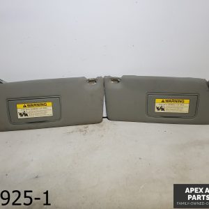 OEM 2005-2010 Honda Odyssey 3.5L SUNVISORS W/ MIRRORS GREY LEFT & RIGHT PAIR