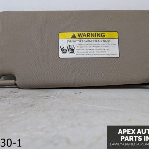 OEM 2011-2015 KIA Sorento 2.4L Passenger Sun Visor Mirror Right Sunvisor Gray