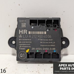 OEM 2012 Mercedes C250 1.8L Rear Right Side Door Control Module