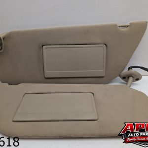 OEM 2005 Ford F-250 5.4L Sun Visor Set Driver Passenger Tan