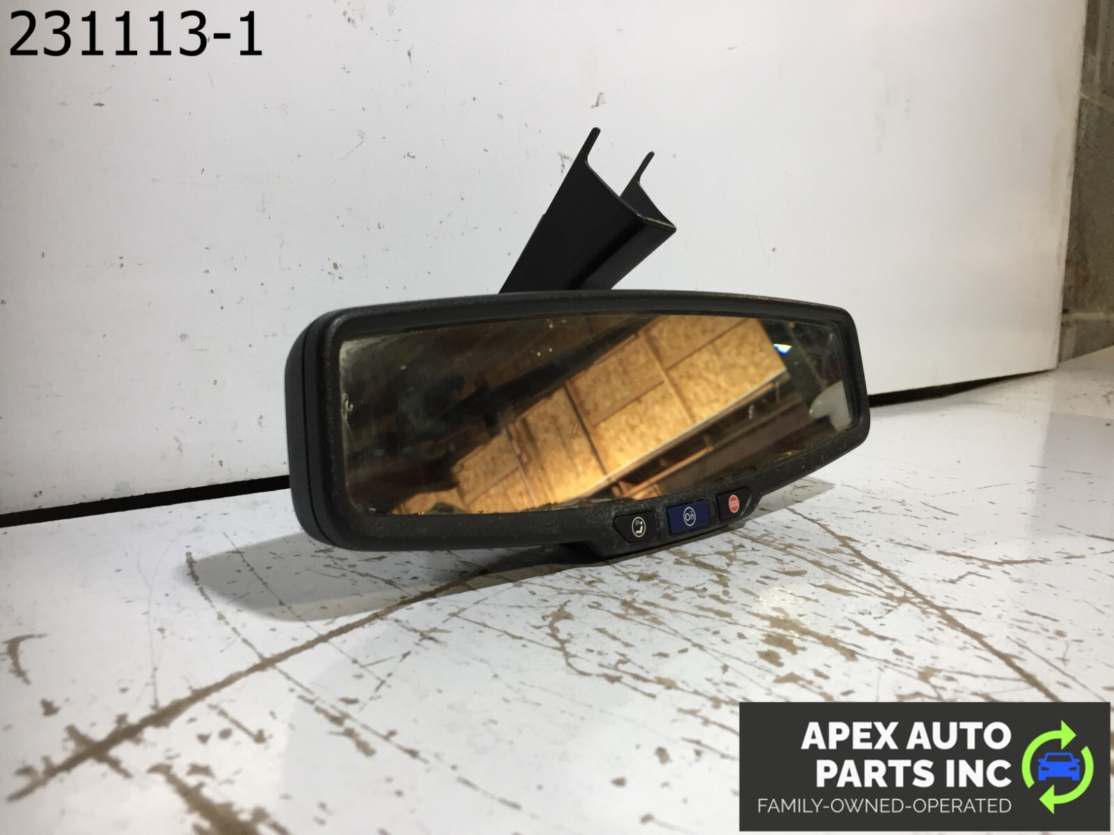 OEM 2015 Chevy SilverBlack Auto Dimming Interior Rear View Mirror Onstar Factory - Image 2