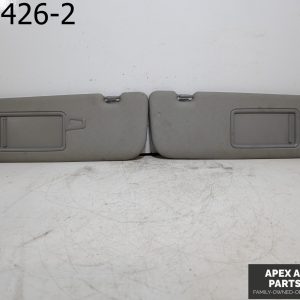 OEM 2013 Hyundai Elantra 1.8L Sun Visor Set Pair Driver Passenger Side Gray