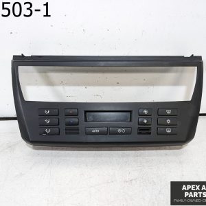 OEM 2009 BMW X3 3L AC Heater Temperature Climate Control Switch Bezel Trim Black