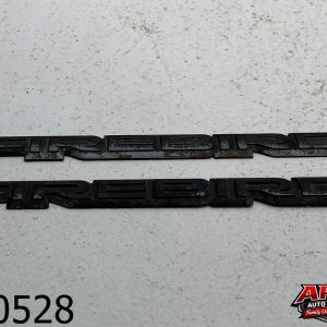 OEM 1992 Pontiac Firebird 5.0L FENDER EMBLEMS PAIR GM TRIM PLASTIC