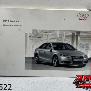 OEM 2010 Audi A4 2.0L Owners Operators Manual