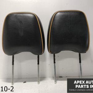 OEM 2009 Lincoln MKX 3.5L FRONT SEAT LEFT RIGHT BLACK LEATHER HEADRESTS