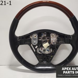 OEM 2006 Cadillac SRX 3.6L STEERING WHEEL AND CONTROL WOOD GRAIN & BLACK