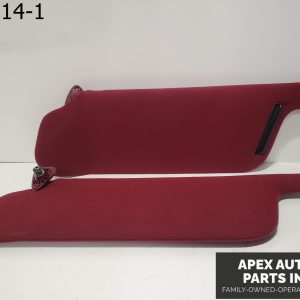 OEM 1988 Buick Electra Red Left Right LH RH Visors Pair Set