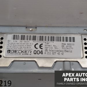 OEM 2004 Mercedes E500 Wagon 5.0L AUDIO AMP AMPLIFIER HARMAN BECKER LOGIC