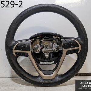 OEM 2015 Jeep Cherokee 2.4L Heated Leather Steering Wheel Black Cruise Controls