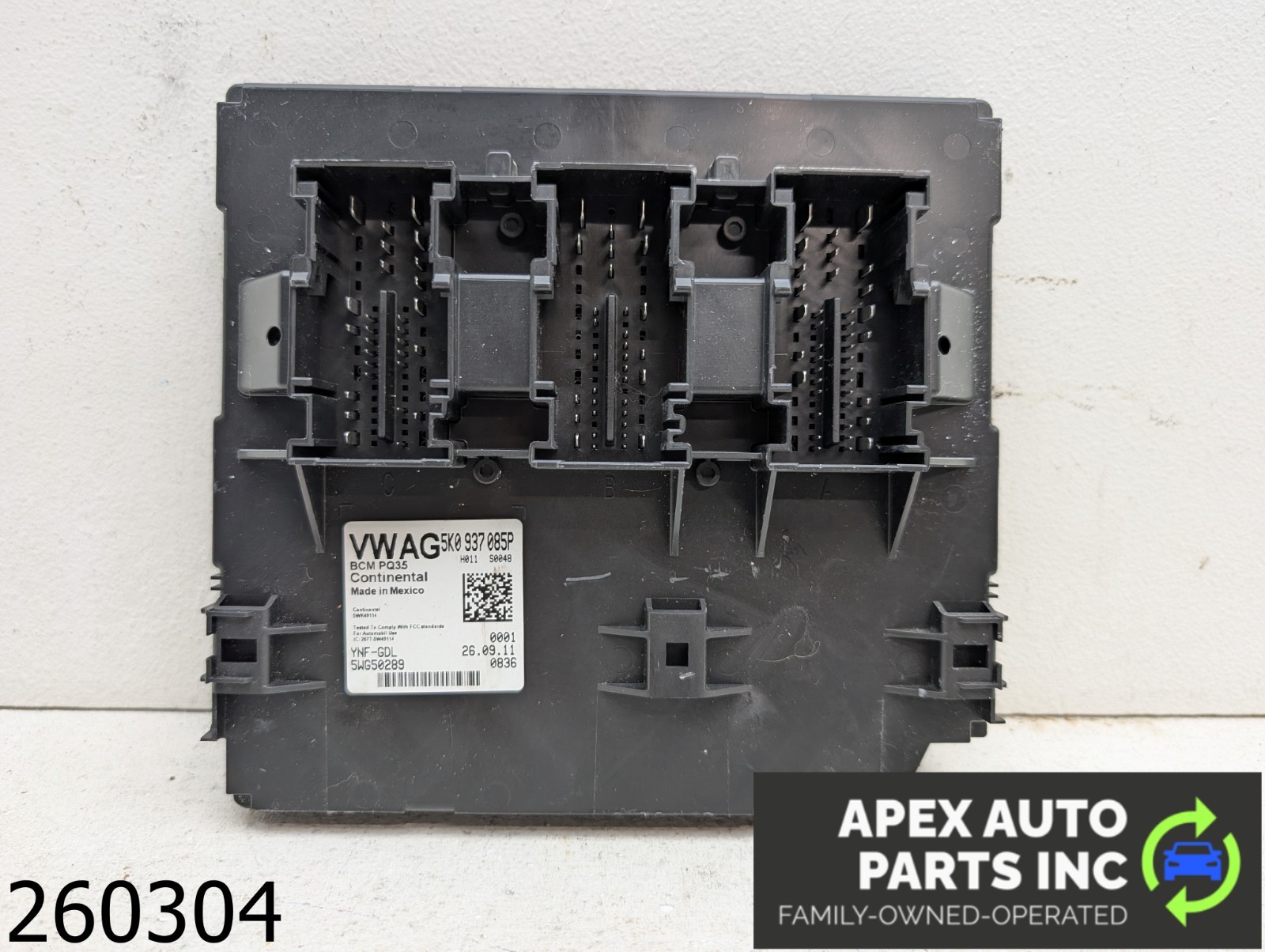 OEM 2012 Volkswagen Passat 2.5L BODY CONTROL MODULE BCM COMPUTER
