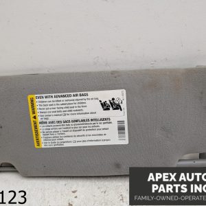 OEM 2007 Cadillac STS 3.6L Sun Visor GRAY Right Side Passenger Shade W/ Lights