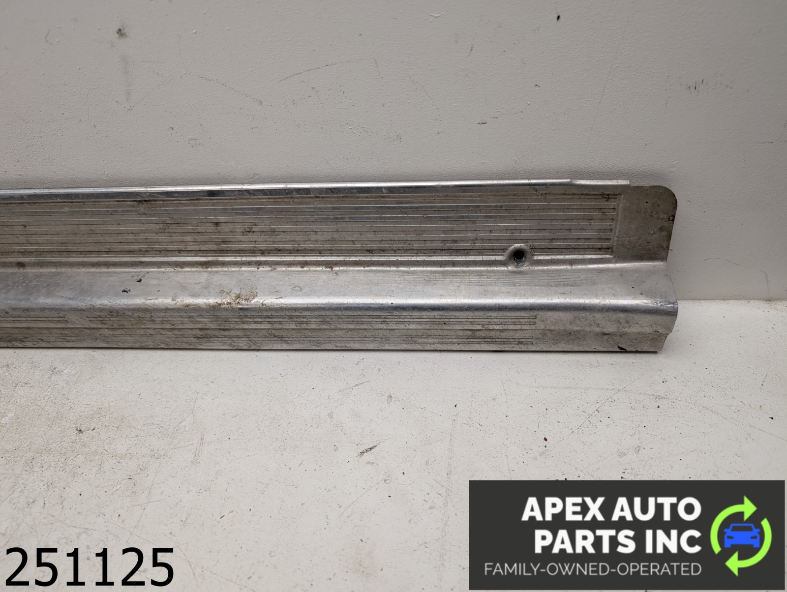 OEM 1979 Chevrolet El Camino 3.9L Chrome Lower Door Sill Trim Plates Molding - Image 2