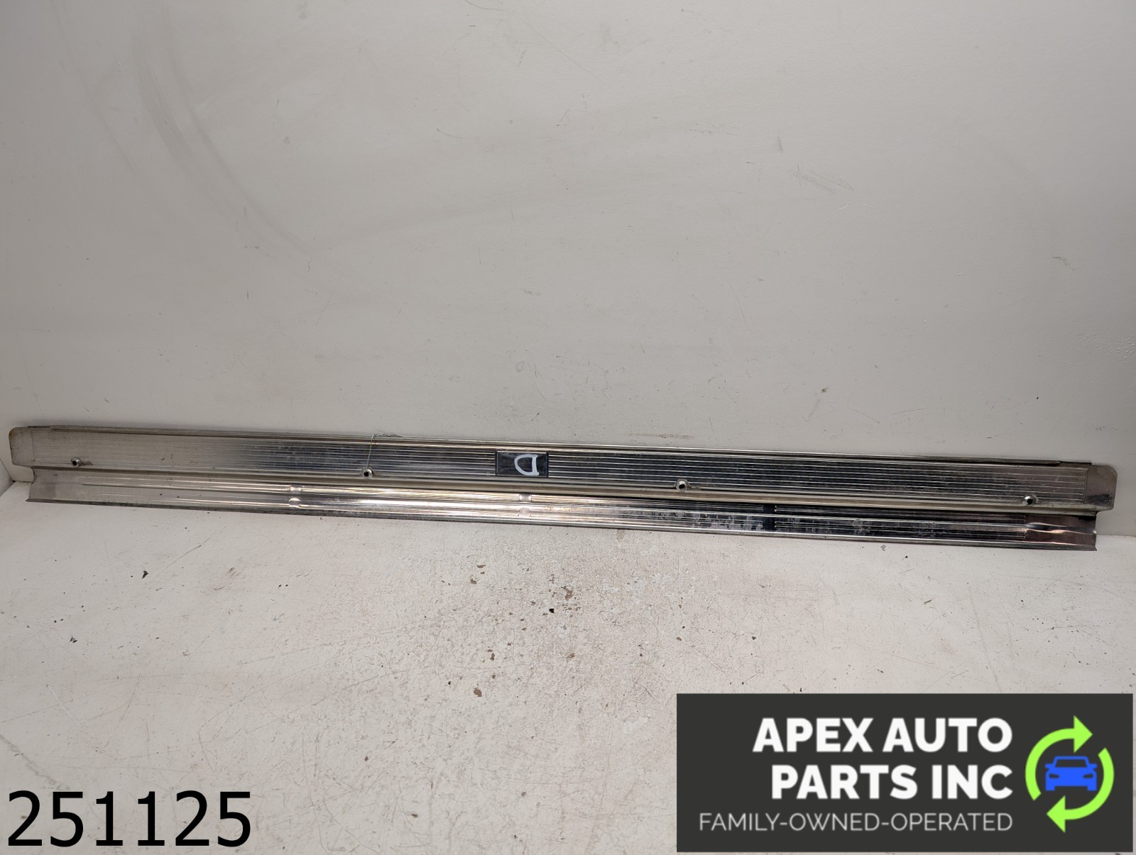 OEM 1979 Chevrolet El Camino 3.9L Chrome Lower Door Sill Trim Plates Molding - Image 5