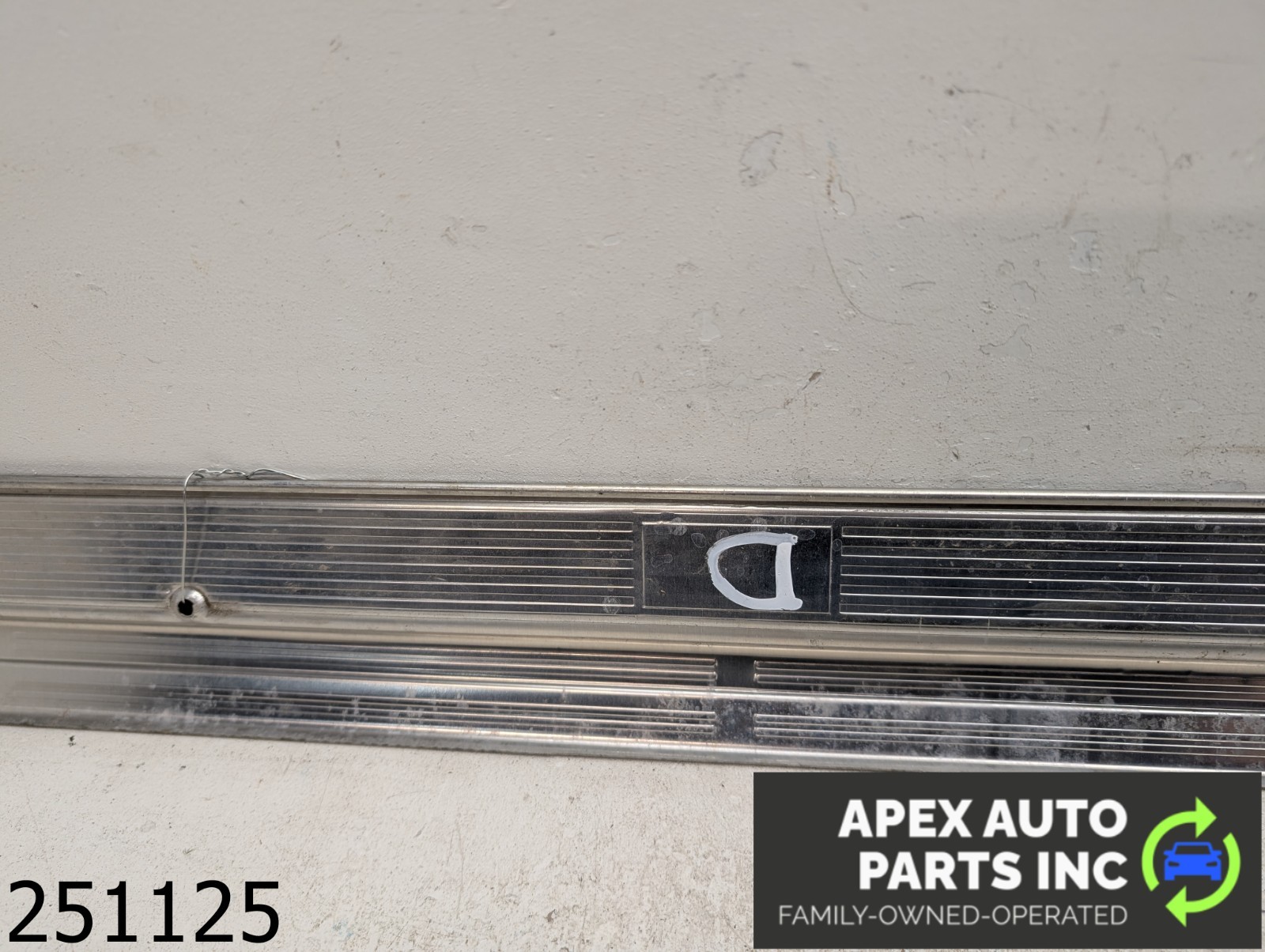 OEM 1979 Chevrolet El Camino 3.9L Chrome Lower Door Sill Trim Plates Molding - Image 7