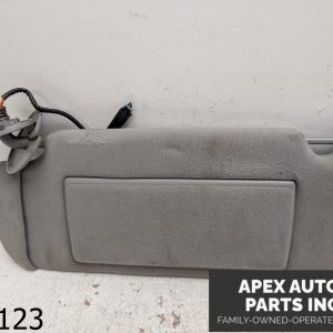 2005-2011 Cadillac STS Sun Visor GRAY Left Side Driver OEM Shade W/ Lights
