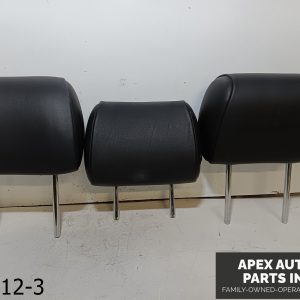 OEM 2009-2011 Hyundai Genesis REAR SECOND 2ND ROW SEAT HEADREST BLACK SET OF 3