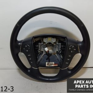 OEM 2009-2011 Hyundai Genesis 3.8L LEATHER WRAPPED STEERING WHEEL BLACK