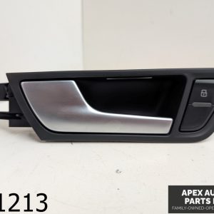 OEM 2012 Audi Q5 2.0L Rear Left Front Driver Side Interior Door Handle Black