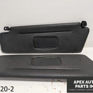 OEM 1993-1994 BMW 325IC 2.5L Convertible Pair of Black Vinyl Sun Visors