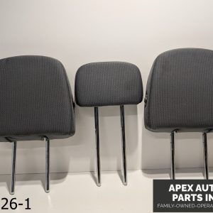 OEM 2013-2014 Ford F-150 3.5L Rear Headrests Black Leather Set of Three
